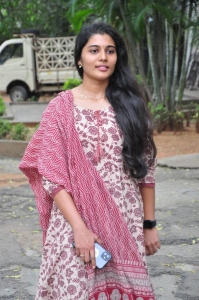 Telugu Actress Saranya Stills @ Ambajipeta Marriage Band Teaser Launch