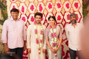 Naveen Yerneni, Hanu Raghavapudi @ Sharwanand Rakshita Reddy Engagement Photos