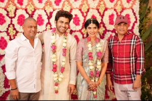 Dil Raju @ Sharwanand Rakshita Reddy Engagement Photos