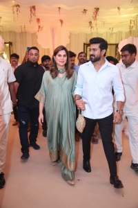 Ram Charan, Upasana Konidela @ Sharwanand Rakshita Wedding Reception Photos