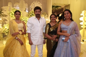 Rajasekhar, Jeevitha, Shivani, Shivatmika @ Sharwanand Rakshita Wedding Reception Photos