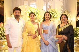 Rajasekhar, Jeevitha, Shivani, Shivatmika @ Sharwanand Rakshita Wedding Reception Photos