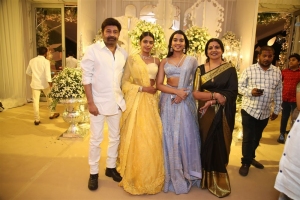 Rajasekhar, Jeevitha, Shivani, Shivatmika @ Sharwanand Rakshita Wedding Reception Photos