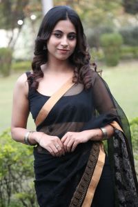 Actress Shashika Tickoo Black Saree Photos