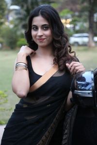 Actress Shashika Tickoo Black Saree Photos