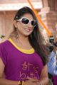 Bhaja Bhajantrilu Movie Actress Shivani Hot Stills in Violet T Shirt