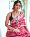 Serial Actress Shivani Narayanan Saree Photos