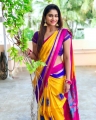 TV Actress Shivani Narayanan Saree Photos