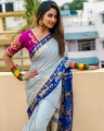 TV Actress Shivani Narayanan Saree Photos