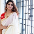 TV Actress Shivani Narayanan Saree Photos