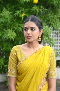Jilebi Movie Actress Shivani Rajasekhar Yellow Half Saree Photos