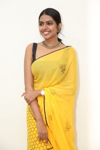 Jilebi Movie Actress Shivani Rajashekar Yellow Saree Stills
