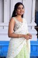Telugu Actress Shivathmika Rajashekar White Half Saree Images