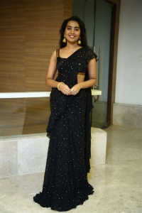 Telugu Actress Shivathmika Rajasekhar in Black Saree Stills