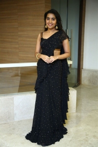 Actress Shivathmika Rajasekhar Black Saree Stills