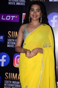 Actress Shivathmika Rajashekar Yellow Saree Photos @ SIIMA 2021