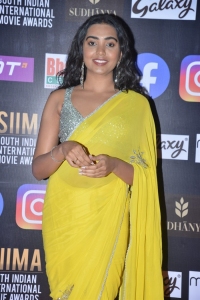 Actress Shivathmika Rajashekar Yellow Saree Photos