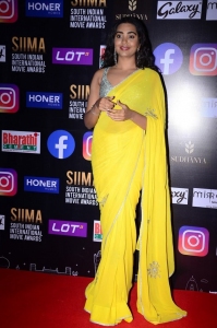 Actress Shivathmika Rajashekar Yellow Saree Photos