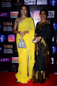 Actress Shivathmika Rajashekar Yellow Saree Photos @ SIIMA 2021