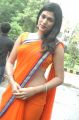 Actress Shraddha Das in Orange Saree Hot Stills