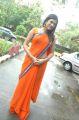 Shraddha Das in Orange Saree Spicy Pics