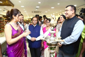 Actress Shraddha Das launches Sri Krishna Silks 6th Showroom at AS Rao Nagar