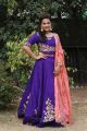 Tamil Actress Shraddha Srinath in Purple Churidar Dress Stills