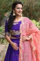 Actress Shraddha Srinath Cute Stills in Purple Churidar