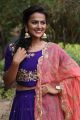 Actress Shraddha Srinath in Purple Lehenga Dress Stills