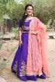 Actress Shraddha Srinath in Purple Lehenga Dress Stills