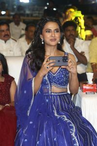 Actress Shraddha Srinath Images @ Daaku Maharaaj Success Meet Anantapur