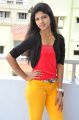 Telugu Actress Shravani Stills in Red Top & Yellow Pant