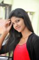 Telugu Actress Shravani Stills in Red Top & Yellow Pant