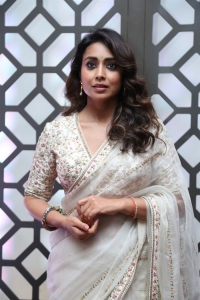 Actress Shriya Saran Saree Stills @ Gamanam Pre-Release Event