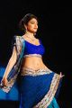 Shriya Saran in blue designer saree from designer Shaina NC