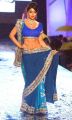 Shriya Saran Hot Blue Saree Stills at CPAA Fashion Show