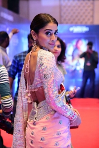 Actress Shriya Saran Saree Pics @ Kabzaa Title Track Launch