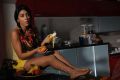 Actress Shriya Saran Hot Yellow Dress Pictures in Kitchen Room