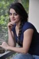 Actress Shruthi Sodhi Hot Images in Dark Blue Dress