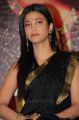 Actress Shruti Haasan Black Saree Photos @ Poojai Press Meet