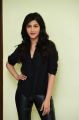 Actress Shruti Hassan in Black Shirt & Leather Pants Photos