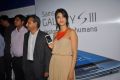 Actress Shruti Hassan at Samsung Galaxy S3 Launch