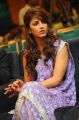 Actress Shruti Hassan in Violet Designer Saree Cute Photos