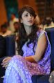Telugu Actress Shruti Hassan Violet Saree Cute Photos