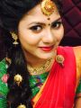 Actress Shruti Reddy Red Silk Saree Pics