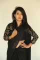 Actress Shubhangi Pant Black Saree Images @ Darpanam Press Meet