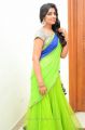 Telugu TV Anchor Shyamala in Green Saree Photos