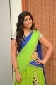 Telugu TV Anchor Shyamala in Green Saree Photos