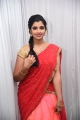 Anchor Shyamala in Pink and Red Half Saree Photos