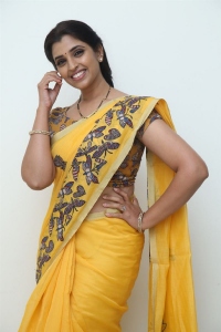 Actress Shyamala Saree Pics @ Maya Petika Unboxing Event